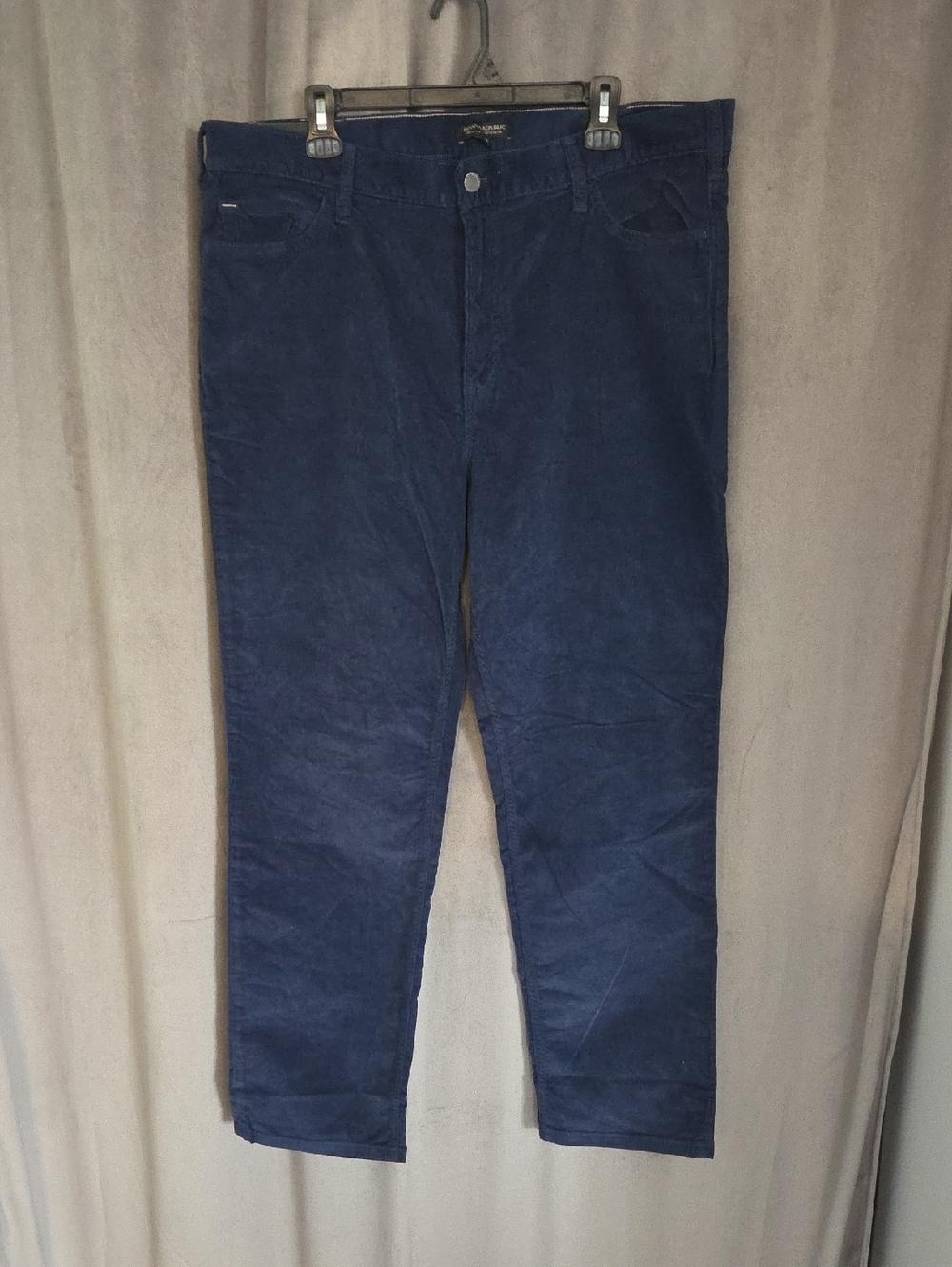 NWT 38X32 Banana Republic Men's Navy Corduroy Pants - Slim Fit
